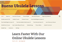 Tablet Screenshot of buenoukulelelessons.com